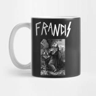 Saint Francis of Assisi Thrash Metal Slayer Parody Mug